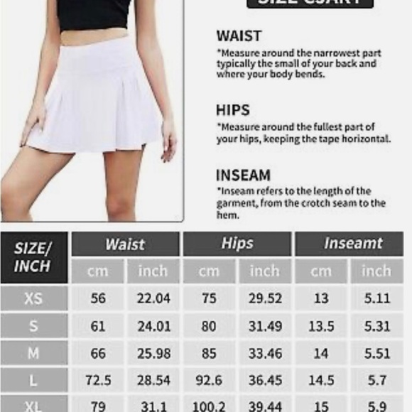 We 1 Fit Women’s NWT Tennis/Golf White Pleated Skort Size Small 2/$27🌞 - Picture 5 of 5